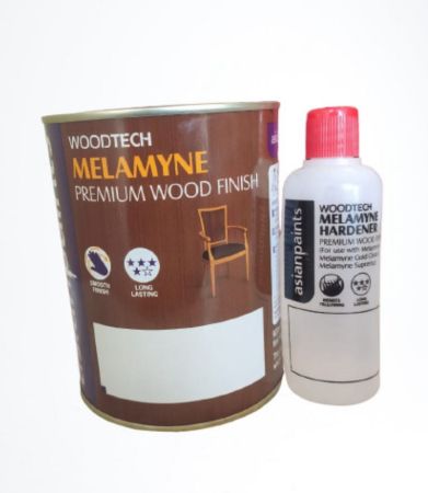 Asian Paints WOODTECH MELAMYNE CLEAR GLOSSY Glossy Polish Wood Varnish (Resin 1000 ml)