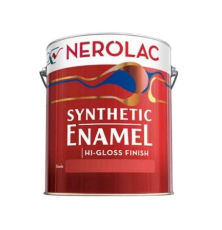 Nerolac Synthetic Enamel -Hi-Gloss Paint Grey Enamel Wall Paint (1 L)